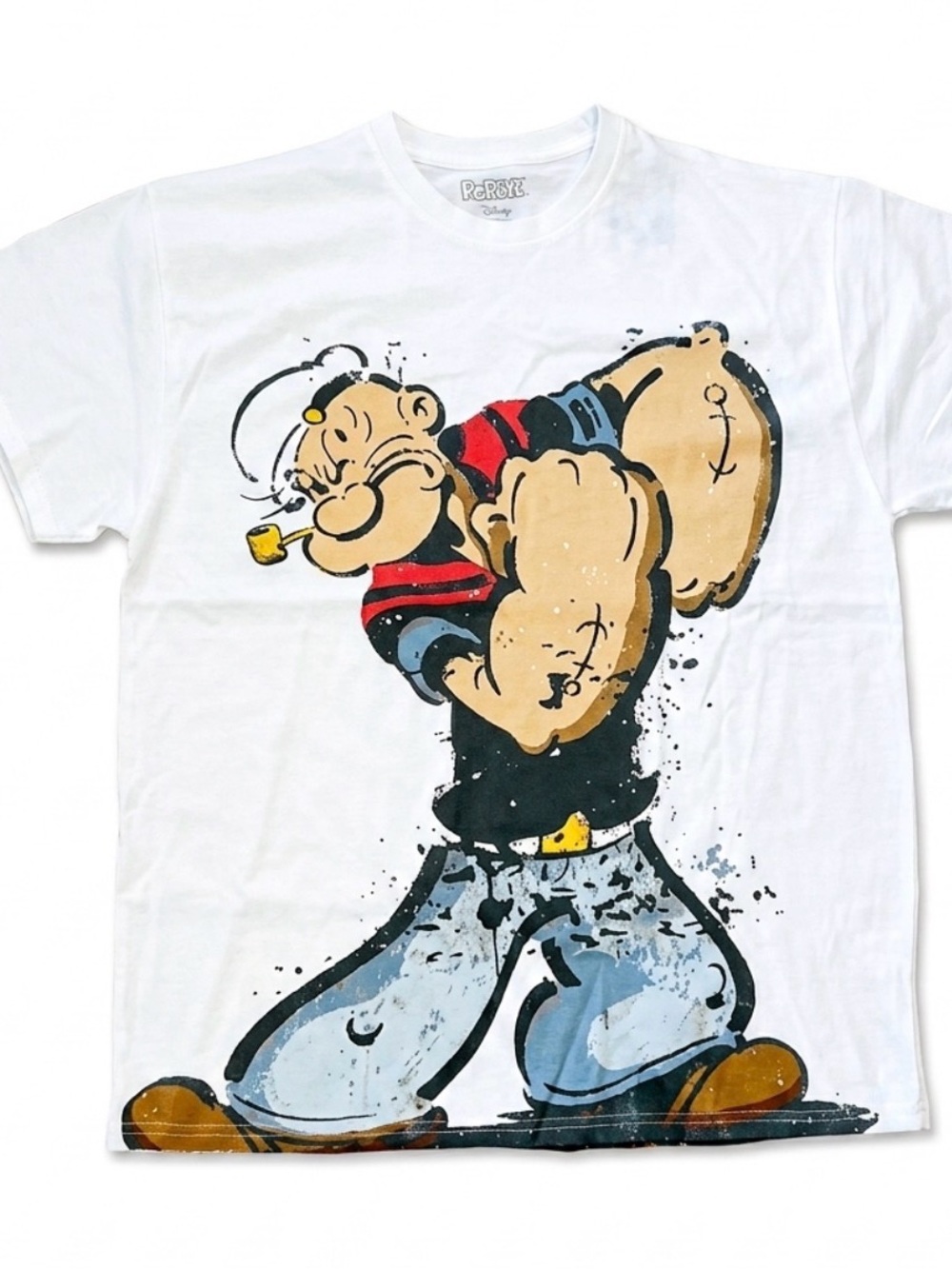 Popeye Graphic Short-Sleeve Tee - White sz xl